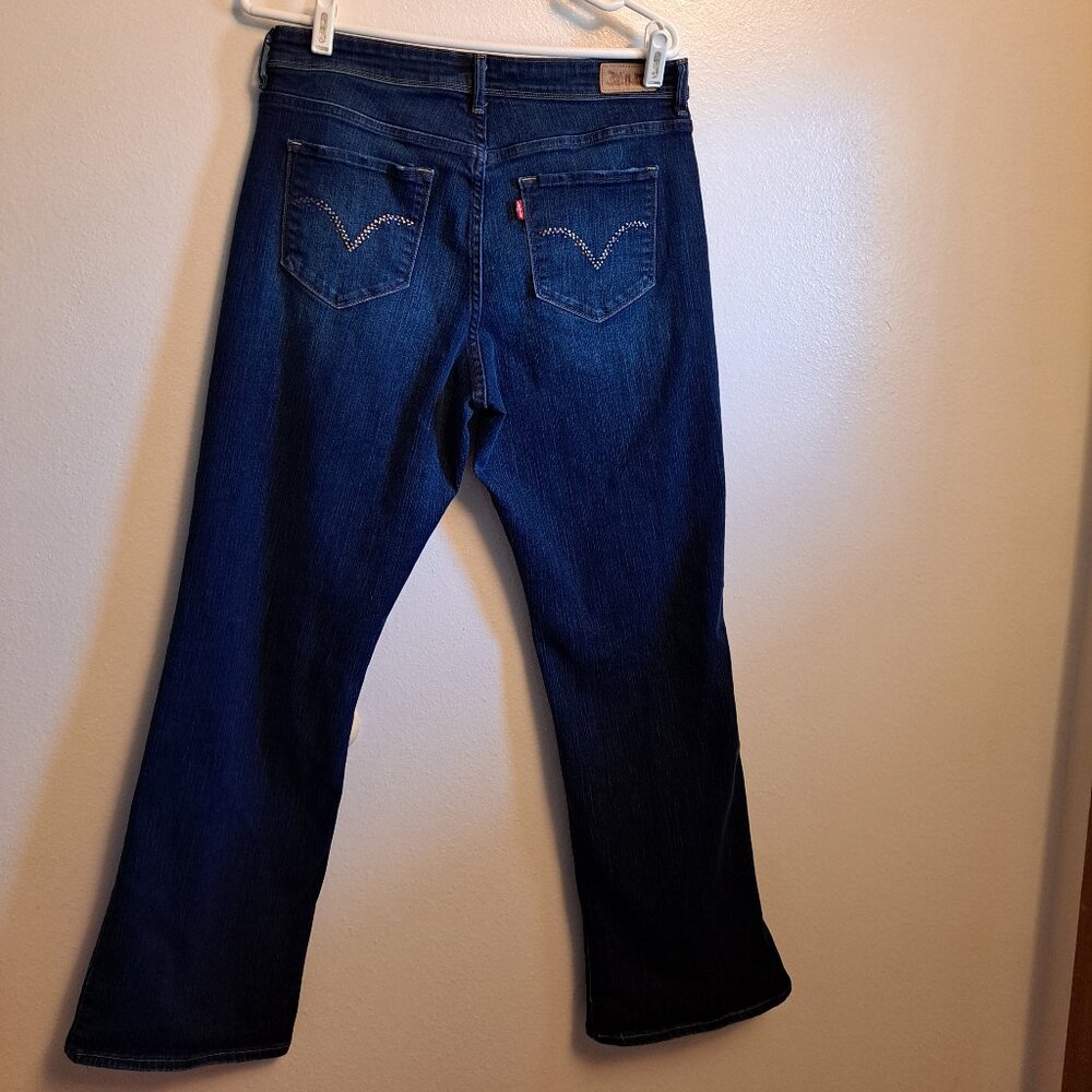 Levi's Perfectly Shaping 512 Bootcut Denim Jeans With Riveting Detail Pockets - Picture 2 of 10